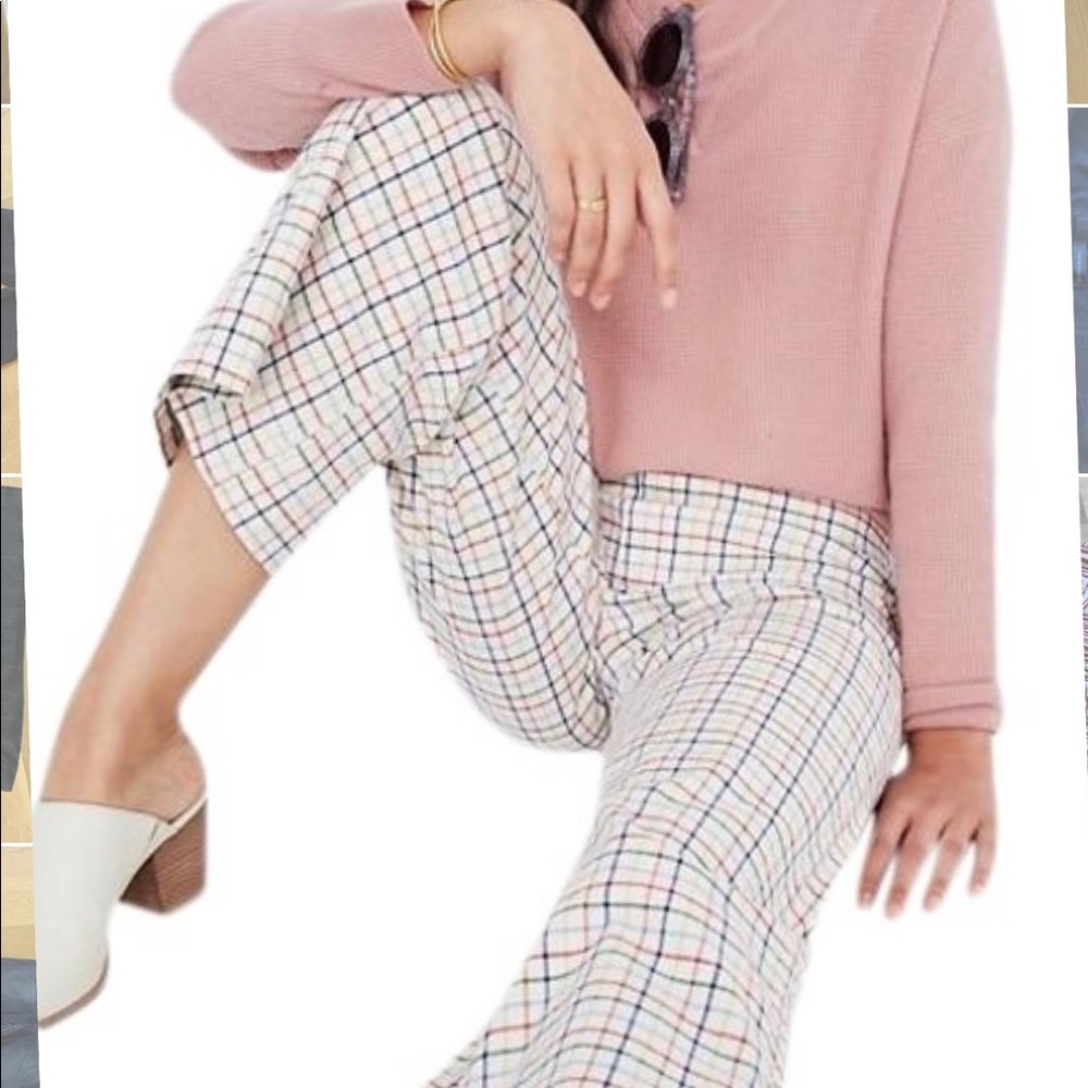 MadeWell Emmett Plaid Multicolor Pants, size 32